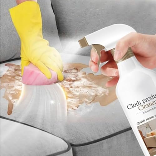 Nettoyant sans rinçage pour canapé avec brosse, kit de nettoyage tissu d'ameublement pour usage domestique, élimine tach