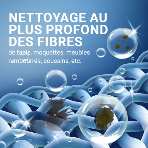 Nettoyant pour tissus d'ameublement N8WERK - En profondeur - Fabrication allemande - Pour tapis tenaces