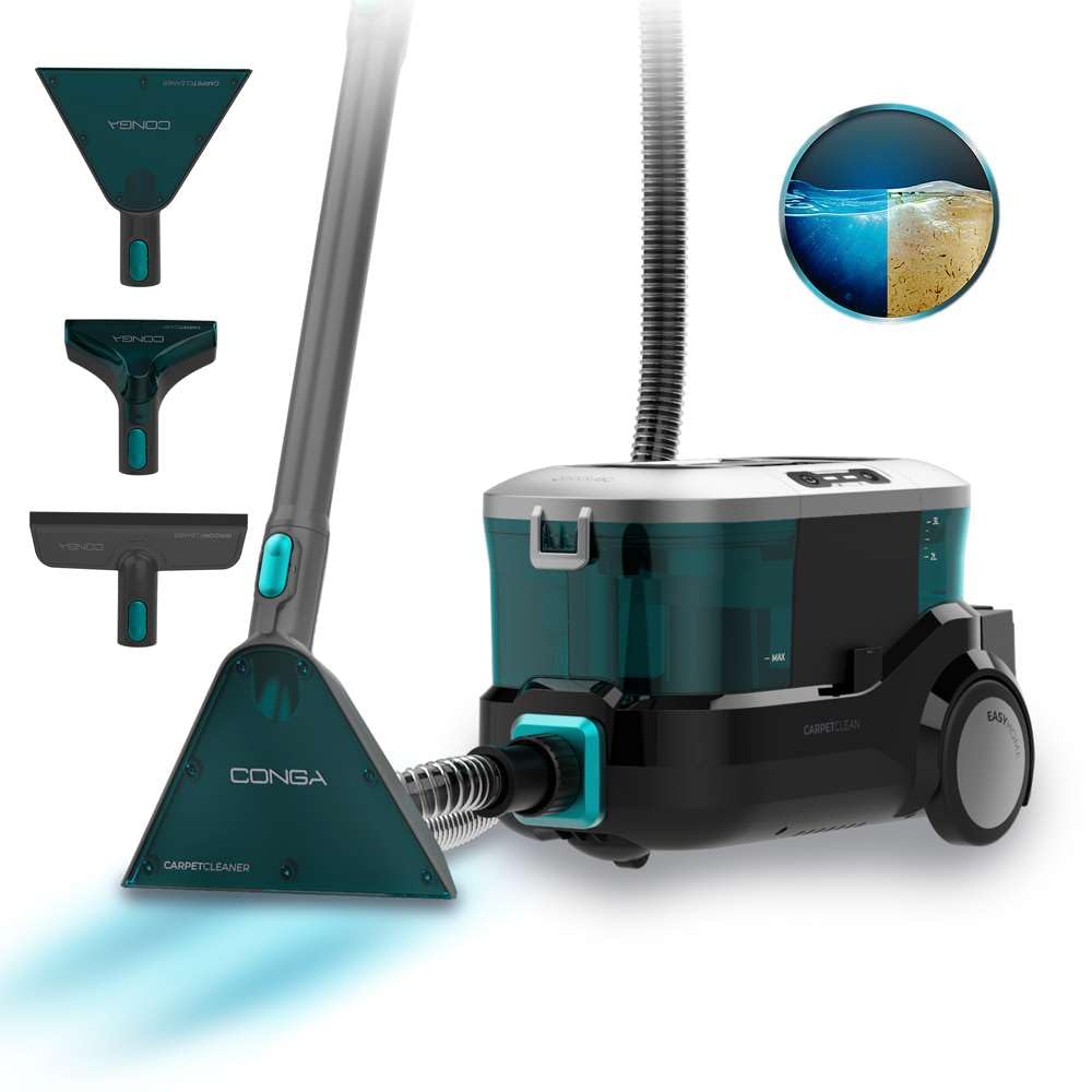 Cecotec Nettoyeur Aspirateur de Tapisseries et Moquettes Conga CarpetClean 10000, 800W, Multisurface | Reservoir Eau Pro
