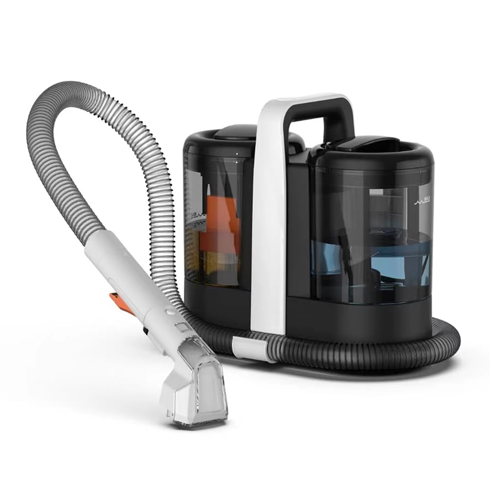 Nettoyeur de tapis 750W, aspirateur shampouineuse canapé, canapé tapis rembourrage voiture (noir 600W)