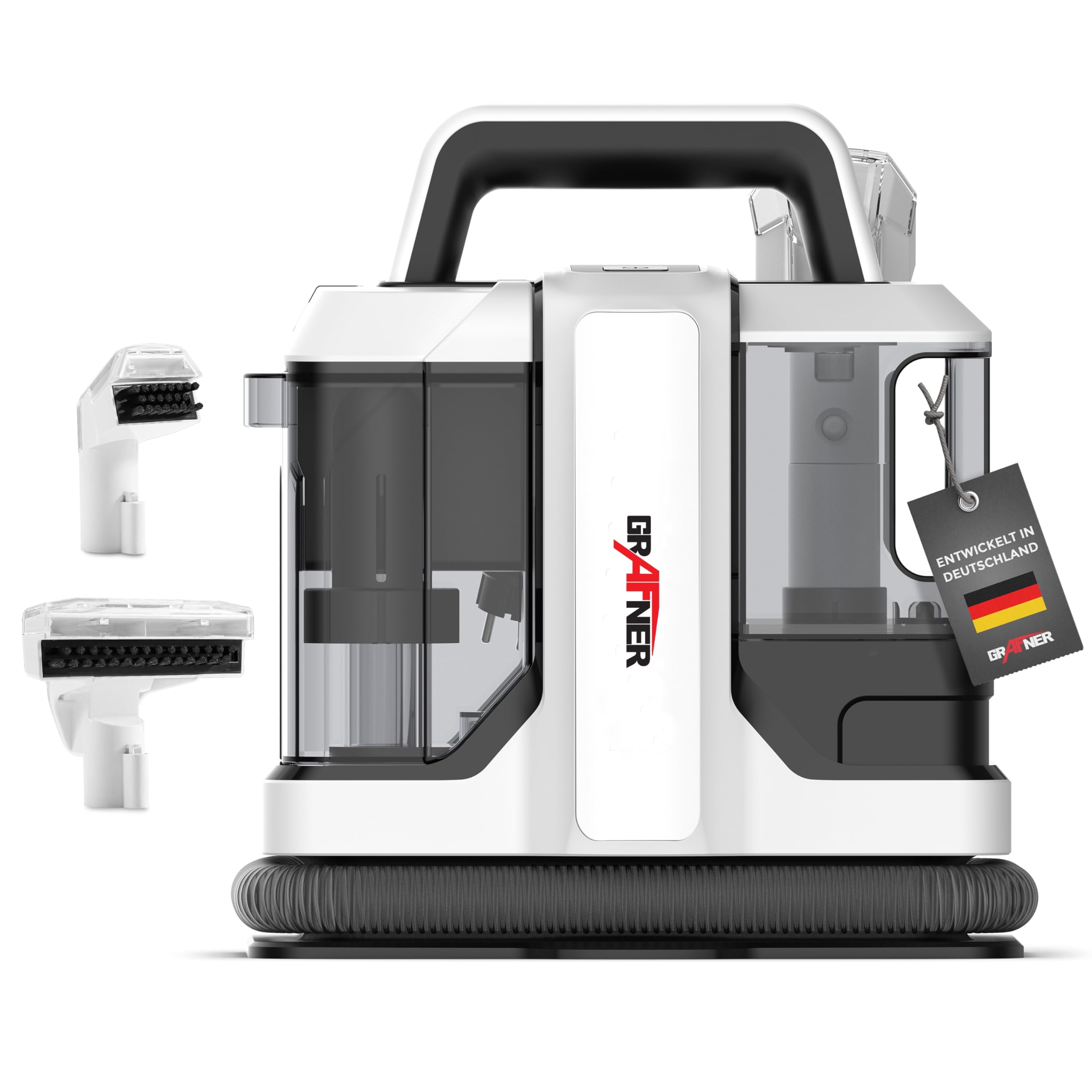 Grafner Aspirateur de lavage double réservoir nettoyant pour grandes surfaces et taches tenaces, idéal pour tapis, escal