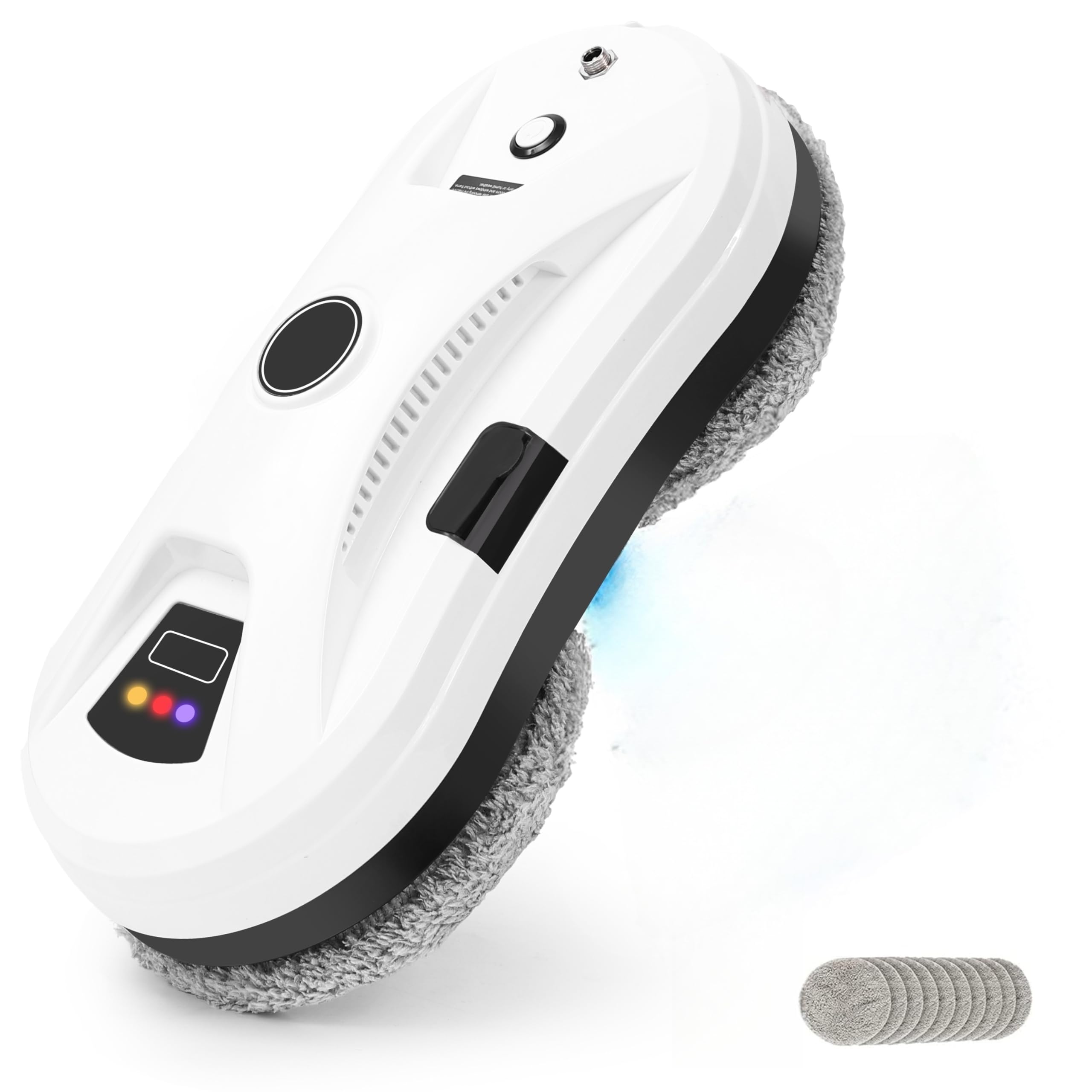 Nettoyeur de Vitres Robot 5600 Pa Intelligence Navigation Détecteur Bords pour Salles de Bains Pulvérisation Automatique